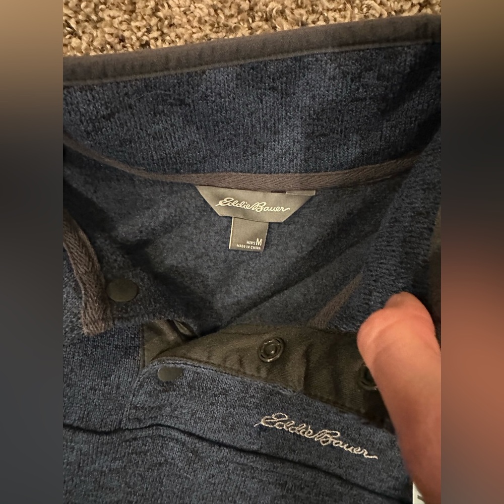 Eddie Bauer Radiator Fleece Snap-Front Pullover - Picture 5 of 6